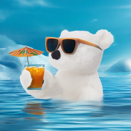 Miniatura 3 de Apricot Lamb Toys Oso Polar Blanco de Peluche Animal de Peluche Suave y Tierno Perfecto para Niños