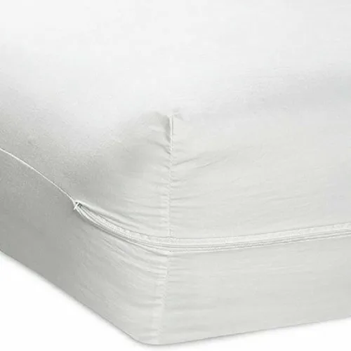 Miniatura 9 de Protector de colchón de vinilo tamaño King con cremallera, 100% impermeable, evita manchas y derrames (King)