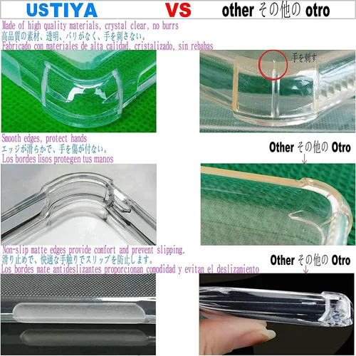 Miniatura 6 de USTIYA Funda para Samsung Galaxy S10e Clear TPU Cuatro Esquinas Cubierta Protectora Transparente Suave Funda