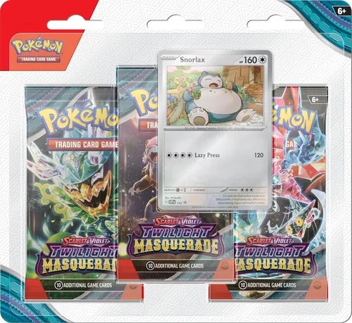 Pokémon TCG: Escarlata y violeta — Twilight Masquerade Three-Booster Blister - Personaje aleatorio