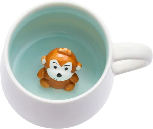 Miniatura 13 de Taza de cerámica con diseño de vaca para bebé, 12 onzas, bonita taza para Navidad, cumpleaños, regalo del día de San Valentín, regalos sorpresa