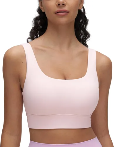 Miniatura 107 de CRZ YOGA Butterluxe - Brasier deportivo con espalda en U para mujer, cuello redondo, acolchado, de bajo impacto, para yoga, entrenamiento