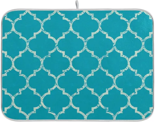 Miniatura 54 de Tapete de secado de platos súper absorbente, tapete de microfibra de secado rápido, 16 x 18 pulgadas, almohadilla de secado de platos de cocina