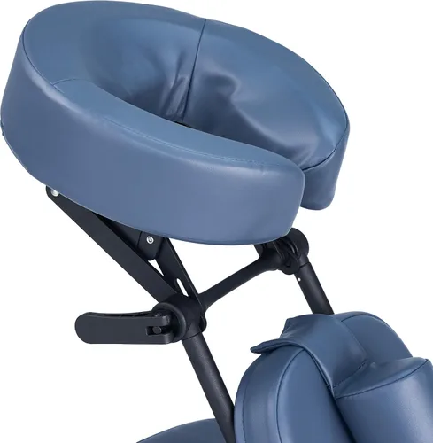 Miniatura 6 de Master Massage Silla de masaje portátil ligera profesional plegable plegable de aluminio ajustable con funda de transporte con ruedas, aluminio, azul