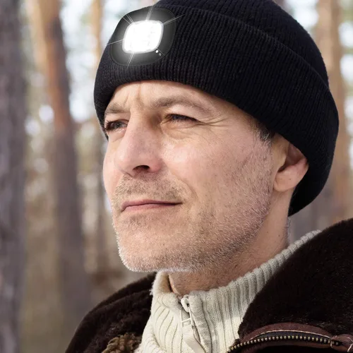 Miniatura 7 de Etsfmoa Gorro unisex con la luz, regalos para hombres, papá, padre, gorras recargables por USB