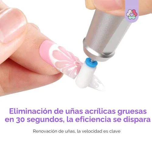 Miniatura 4 de SAVILAND Taladro de uñas profesional 40000 RPM: kit de taladro eléctrico portátil para uñas, máquina de lima con brocas de uñas de cerámica y bandas