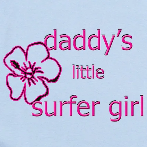 Miniatura 2 de CafePress Daddy's Little Surfer Girl Infant Bodysuit Cute Infant Bodysuit Baby Romper