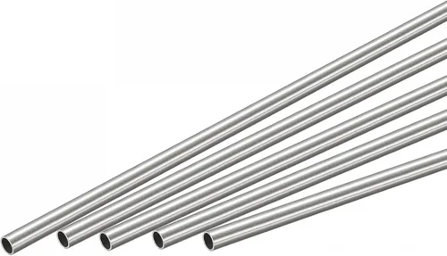 Miniatura 7 de uxcell Tubo redondo de acero inoxidable 304 0.039 in OD 0.012 in espesor de pared 11.811 in longitud 5 piezas