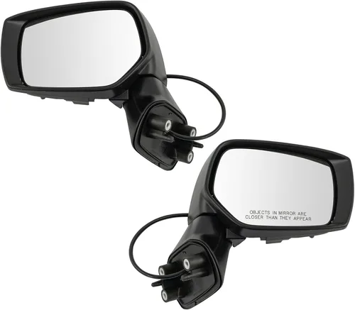 Miniatura 122 de TRQ Juego de 2 piezas de espejo lateral del conductor y del pasajero, ajuste eléctrico calentado sin memoria, color gris, compatible con Volkswagen