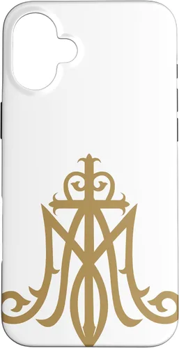 Miniatura 22 de Funda católica con monograma para iPhone 15 Virgin Mary Insignia Ave Maria