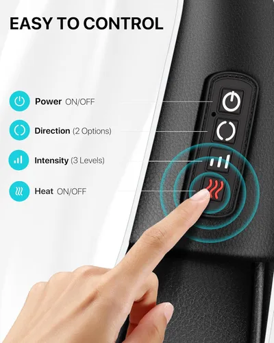 Miniatura 3 de ALLJOY Masajeador de cuello para aliviar el dolor de tejido profundo con calor, HSA 3D masajeador Shiatsu de cuello y espalda para hombro, cuerpo