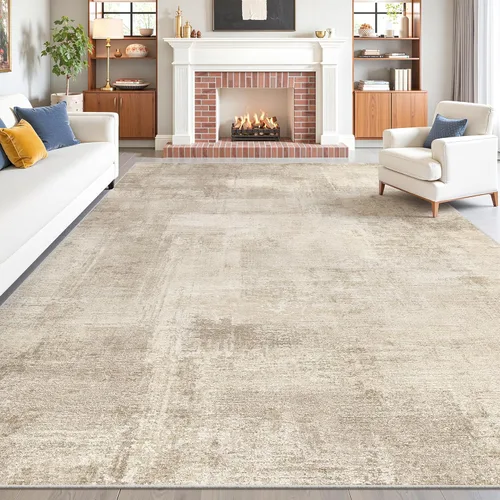Miniatura 43 de zesthome Alfombras de 5 x 7 pulgadas - Alfombra lavable resistente a las manchas, alfombras modernas abstractas para sala de estar, dormitorio