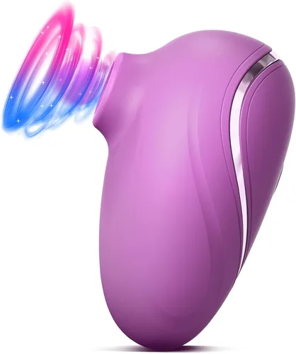 Vibrador de Succión para Mujeres Juguete Sexual - Estimulador con Forma de Rosa Vibrador de Clítoris, Succionador de Abertura Ancha Juguetes de Azul