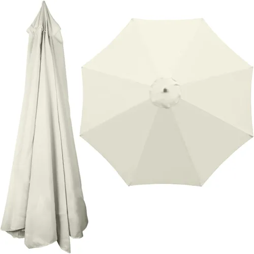 Miniatura 12 de Toldo de repuesto para sombrilla de 6.5 pies, 9 pies, 10 pies, toldo de repuesto para sombrilla de patio, 6 varillas/8 varillas, cubierta superior