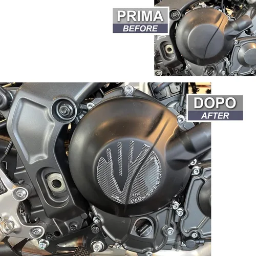 Miniatura 3 de Resin Bike Adhesivos 3D para motocicleta compatibles con Yamaha MT-09 2022. Protectores laterales del tanque contra impactos y arañazos. Par