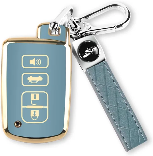 Miniatura 11 de MILD EAST Funda para llavero Toyota con llavero, 4 botones, carcasa para llave de automóvil para Tacoma Highlander, Corolla, Sequoia, Camry, Tundra