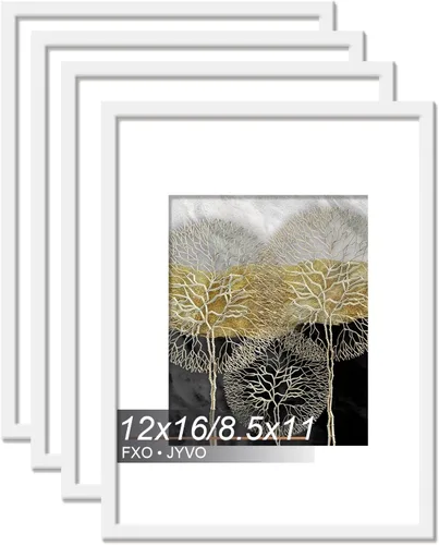 Miniatura 84 de Fxojyvo Marco de Fotos de 4x6, Muestra Foto de 3.5x5 con Paspartú o 4 x 6 Sin Paspartú, Liviano y de Alta Transparencia Marco de 4 por 6 para Pared
