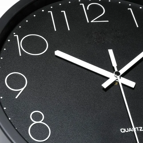 Miniatura 2 de Plumeet Reloj de pared para dormitorio, de 12 pulgadas, funciona con pilas, reloj de cuarzo silencioso para decorar la cocina y la sala de estar
