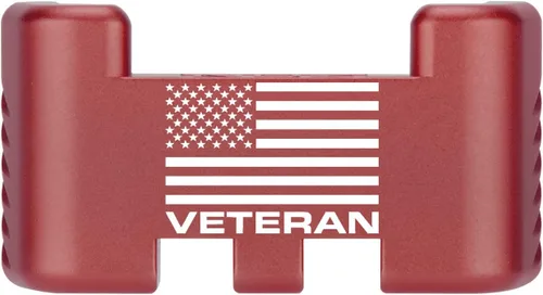 Miniatura 171 de NDZ Performance Placa trasera de aluminio con asistencia deslizante para Glock 1-5 Glock 17 19 19 19 x 22 23 24 26 27 31 32 33 34 35 45 47 49, Rojo