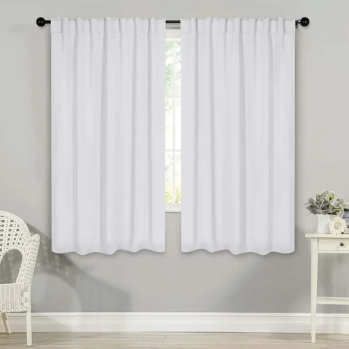 Miniatura 38 de BLUENILEMILLS Paneles de cortinas opacas para oscurecer la habitación con bolsillo para barra/pestañas traseras, cortinas perfectas para ventanas