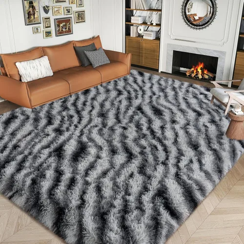 Miniatura 133 de Dssimo - Alfombra superesponjosa para la habitación, alfombra de área moderna, pequeña, suave y acogedora de felpa para niños, niñas y adolescentes