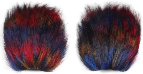 Miniatura 99 de Guantes de garra para disfraz de Halloween, medio dedo, lobo, oso, gato, guantes, guantes de piel sintética para mascarada, cosplay, utilería de mano