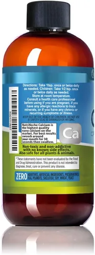 Miniatura 6 de NutriNoche Suplemento líquido de calcio – 99.99% nano calcio cristalino ultra puro para mujeres, hombres y niños – Alternativa a citrato de calcio