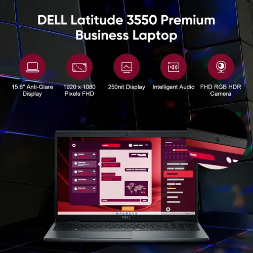 Miniatura 3 de Dell Latitude - Computadora portátil para empresas, Intel Ultra 7 155U (12C/14T), 16 GB DDR5, SSD de 1 TB, teclado retroiluminado con lector