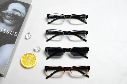 Miniatura 6 de Eyekepper Paquete de 4 lentes de lectura clásicos para mujeres y hombres, incluye lentes de sol de lectura de dos tonos +0.50