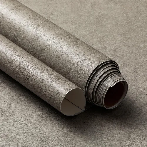 Papel de hormigón teñido para muro con película adhesiva para interiores., VBS901 Gris cálido