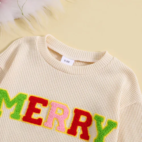 Miniatura 4 de Traje de Navidad para bebé recién nacido, con cuello redondo, manga larga, con burbujas, de gran