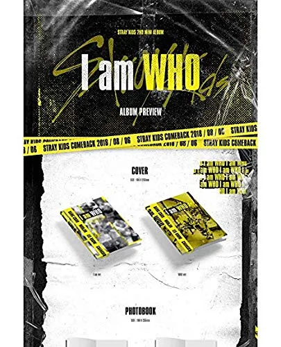 Miniatura 2 de STRAY KIDS [I AM WHO] 2nd Mini Album 2 Ver Set+POSTER+PhotoBook+QR PhotoCard+Lyrics Poster+Tracking Number SEALED
