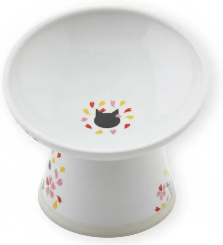 Miniatura 18 de Tazón elevado de comida para gatos Necoichi – Tazón elevado de cerámica para gatos para fatiga de bigotes y cuello, apto para lavavajillas