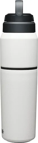 Miniatura 3 de CamelBak MultiBev - Botella de agua con aislamiento de acero inoxidable y taza de viaje Blanco