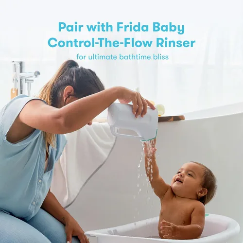 Miniatura 7 de Frida Baby Kit de baño 4 en 1 Grow-with-Me y Control The Flow Rinser Cup Bath Time