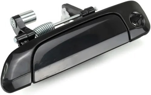 Miniatura 8 de KarParts360 Para Honda Civic 2001 02 03 04 2005 Manija de puerta exterior delantera, lado del conductor negro liso con orificio para llave