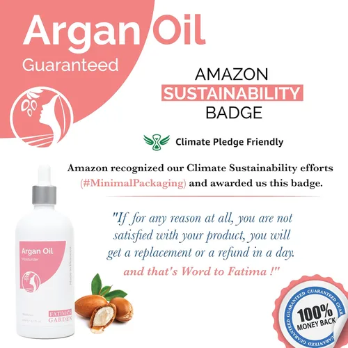 Miniatura 6 de Fatima's Garden Aceite de argán & Oud - Lujosa crema hidratante para la piel, 3.4 fl oz
