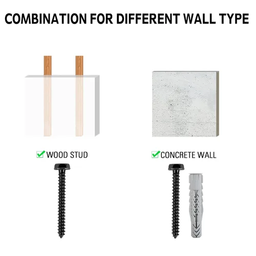 Miniatura 8 de Kit de Pernos de Retraso Mounting Dream para Montaje de TV en Pared Incluye Pernos de Retraso M8 para Taco de Madera, Anclajes Fischer para Pared