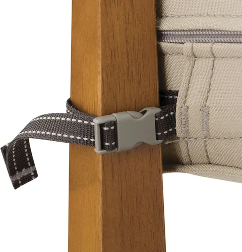 Miniatura 4 de Classic Accessories Montlake - Funda deslizante para cojín de asiento rectangular resistente al agua de 21 x 19 x 5 pulgadas para exteriores, funda