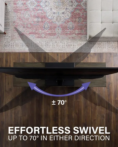 Miniatura 2 de SANUS Soporte universal para TV - Soporte de repuesto grande con base giratoria para pantallas de hasta 86" - Gira 70 grados y ajusta la altura