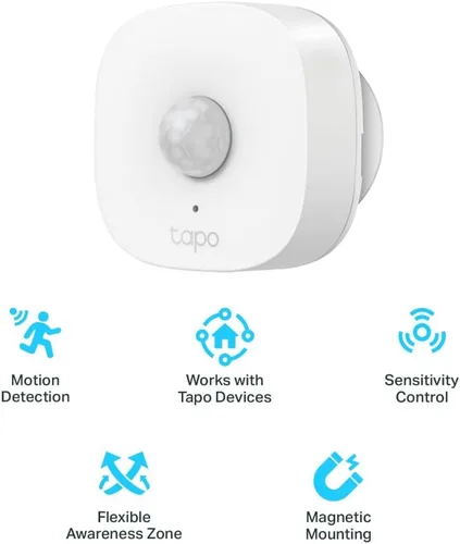 Miniatura 5 de Kit de inicio del sensor Tapo de TP-Link: "1 x Hub H100" + "1 x Sensor de movimiento T100" + "1 x Sensor de contacto T110