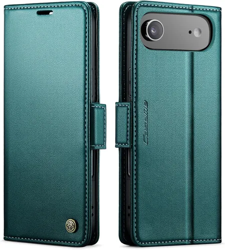 Miniatura 31 de QLTYPRI Funda tipo cartera para iPhone 7/8/SE 2020/SE 2022 5G, funda magnética de piel sintética de alta calidad con bloqueo RFID, ranuras