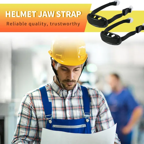 Miniatura 2 de Hoypeyfiy 4 correas universales para casco de barbilla, correas de nailon para casco de seguridad con mentón, accesorios de casco de construcción