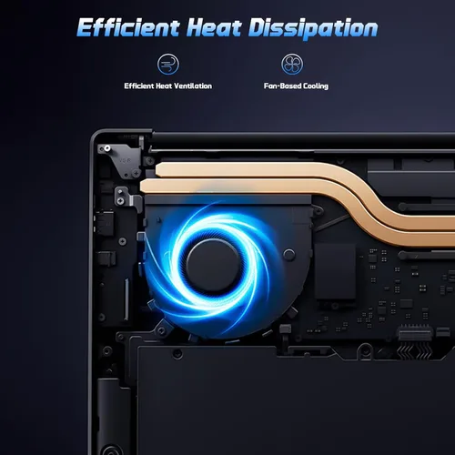 Miniatura 9 de NIMO Portátil IPS FHD de 15,6", 4 GB de RAM 128 GB SSD Intel N150 (Beat a i3-10110U, 4 núcleos hasta 3,6 GHz) con 65 W tipo C, huella digital