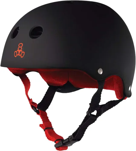 Miniatura 7 de Triple Ocho de goma multiimpacto patín Hardhat con forro de sudor Azul real mate