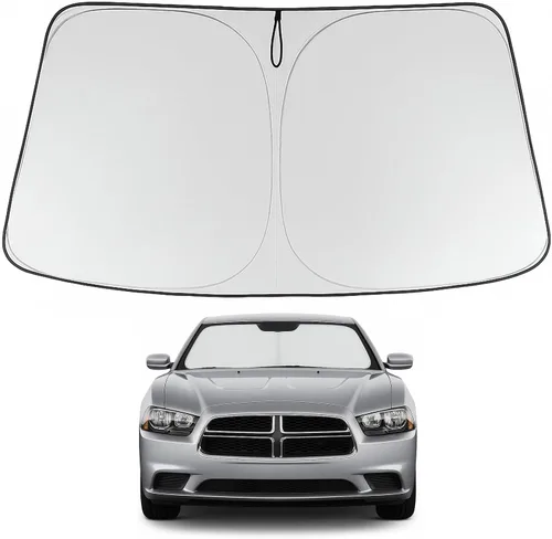 Miniatura 99 de Proadsy Parasol para parabrisas actualizado 2025, ajuste personalizado Dodge RAM 1500 2Dr 2019-2024 2025, 4 capas, plegable, protector de parasol