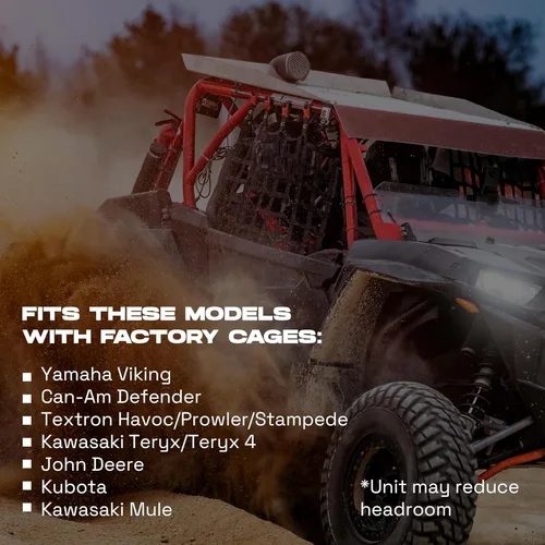 Miniatura 5 de MTX Sistema de barra de sonido de audio UTV, Bluetooth de 4 altavoces, serie Mud MUDSYS46 - Jaula inalámbrica todoterreno para exteriores estéreo