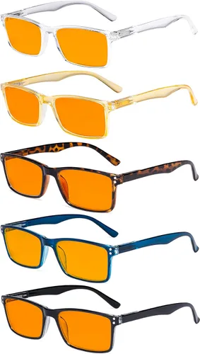 Miniatura 8 de Eyekepper Paquete de 5 lentes de lectura elegantes con bisagras de resorte de calidad para hombres y mujeres +0.00
