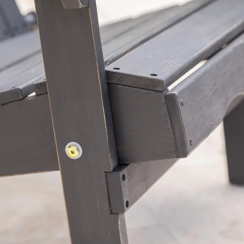 Miniatura 6 de Christopher Knight Home Hanlee - Silla Adirondack plegable de madera de acacia, color gris oscuro