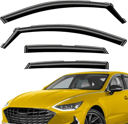 Miniatura 20 de Deflectores de ventana extra duraderos en el canal, protectores de lluvia aptos para Toyota RAV4 2019-2025, viseras solares, ventilación de viento